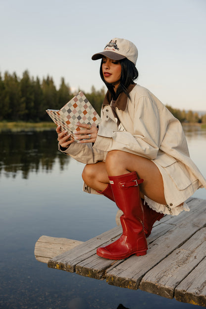 Coastal Check Kindle Case